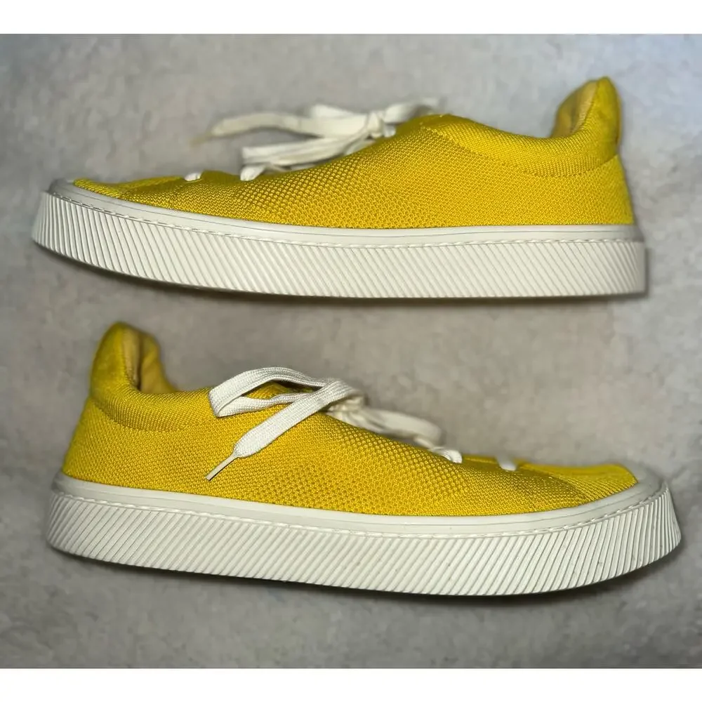 Cariuma Unisex Low Top Sun Yellow Bamboo Knit Sneaker - Sz 10.5M/ 12W